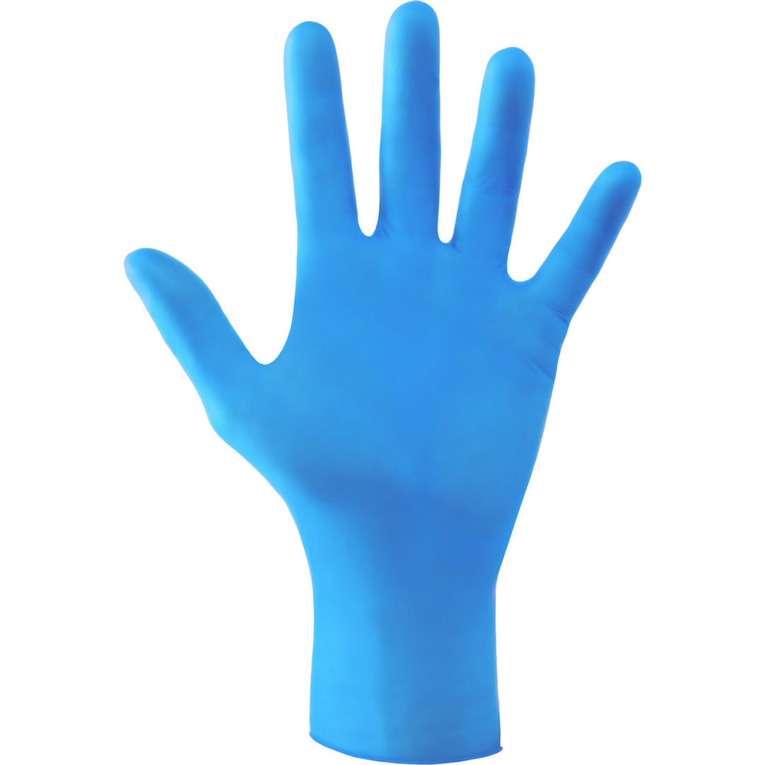 Foto GUANTI IN NITRILE AZZURRO SENZA POLVERE – CONF. 100 PZ